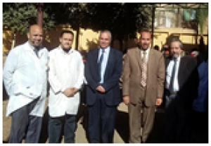 Benha University’s veterinary convoy in the village of koom El- Atron