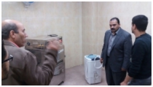 The Faculty Dean inspects Workshops and Labs at the Faculty
