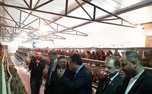 The Minister of Manpower and the University President inspect the Plant Nurseries in Moshtohor