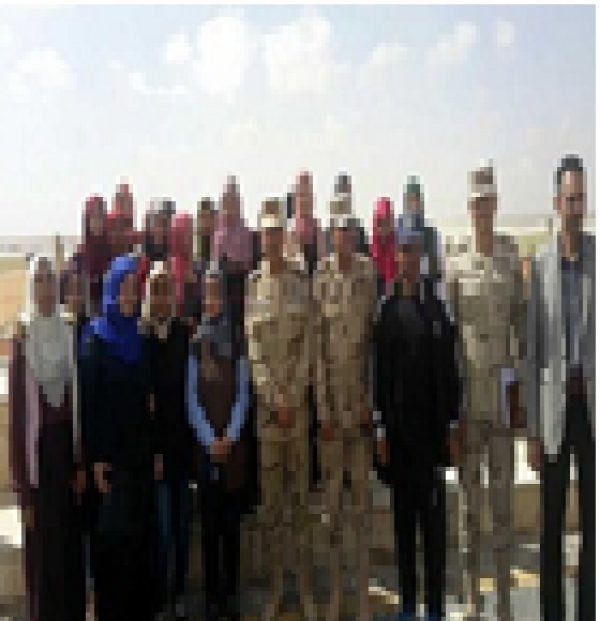 The students of the faculty of agriculture visit the project of 1000 agricultural stoves in order to activate the initiative of students and the Egyptian state accomplishments