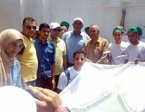 Students of Benha University participate in the Week of (You're Beautiful, My Country) Initiative