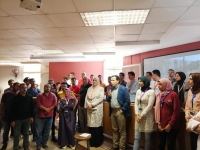 A welcoming party of the new students
